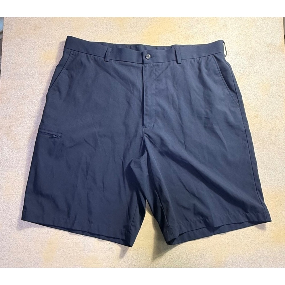 Grand‎ Slam Golf Mens Navy Blue Performance Shorts Size 40 Flat Front Tech-2113